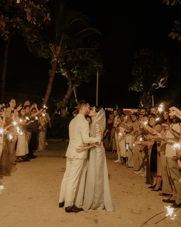 A Chic & Spiritual Bali Beach Wedding with Custom Couture and Cultural Touches