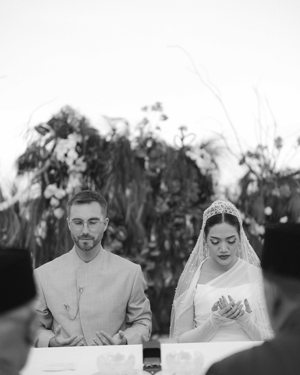 A Chic & Spiritual Bali Beach Wedding with Custom Couture and Cultural Touches