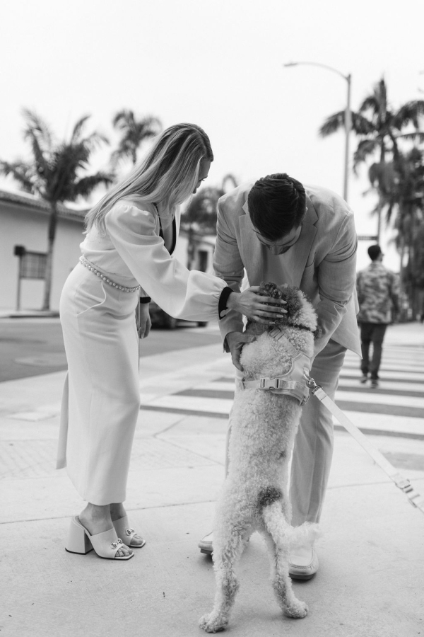 Chic pre-wedding shoot in Santa-Barbara