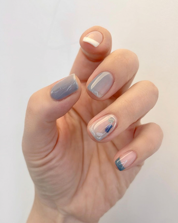 26 Best Minimalist Nail Design Ideas for Wedding | Minimalist Gel Manicure