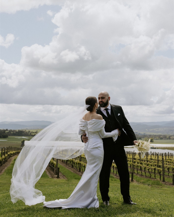 Stylish Wedding with an Italian Aesthetic at Stones of the Yarra Valley in Coldstream, Victoria