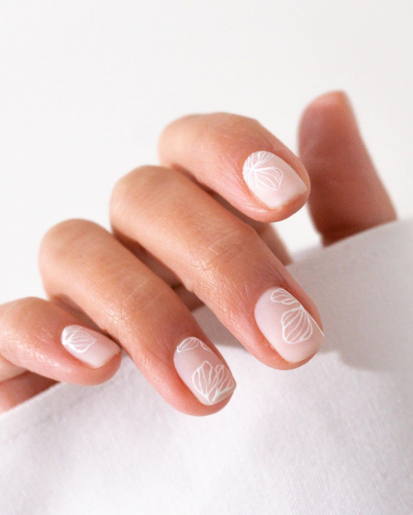 26 Best Minimalist Nail Design Ideas for Wedding | Minimalist Gel Manicure