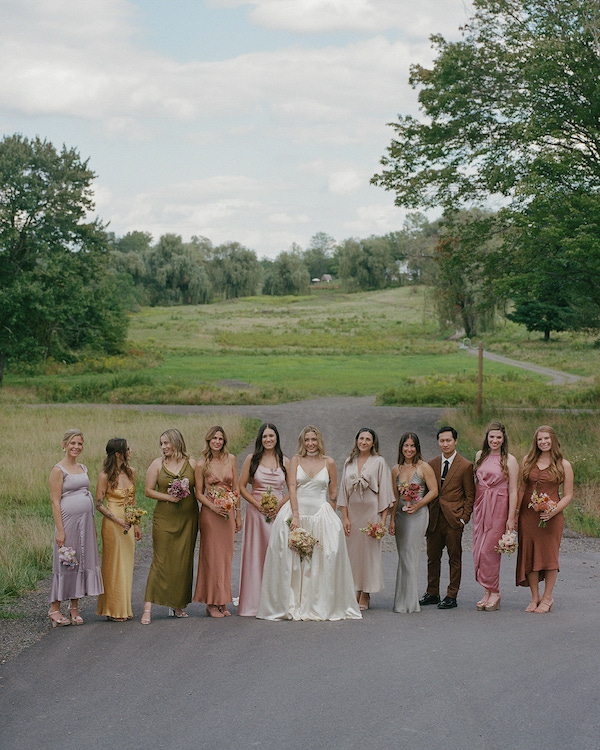 Beautiful Flower Themed Wedding in Accord, New York | Bride in Danielle Frankel Dress