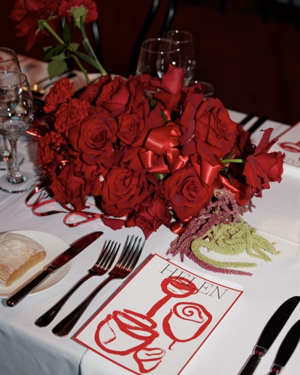 Romantic Wedding in the Garden by Day, Moody Red Event  by Night