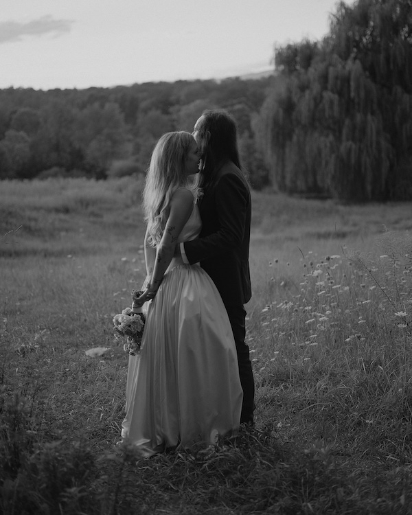 Beautiful Flower Themed Wedding in Accord, New York | Bride in Danielle Frankel Dress