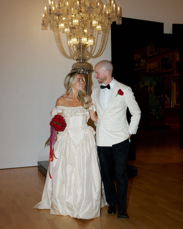 Romantic Wedding in the Garden by Day, Moody Red Event  by Night