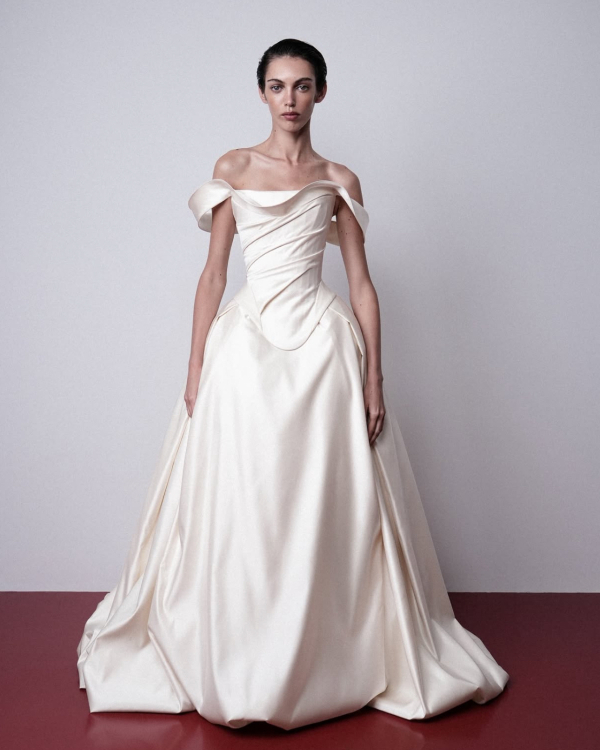 28 Basque Waist Wedding Dresses from the 2026 Bridal Collections