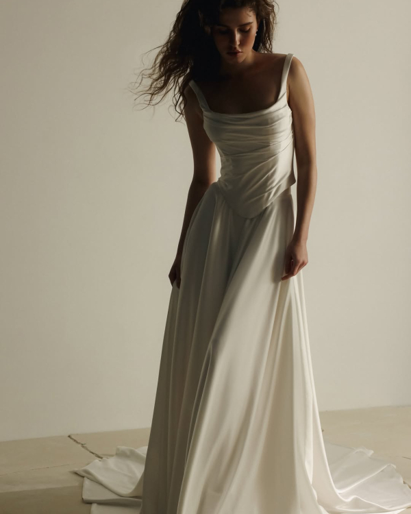 28 Basque Waist Wedding Dresses from the 2026 Bridal Collections