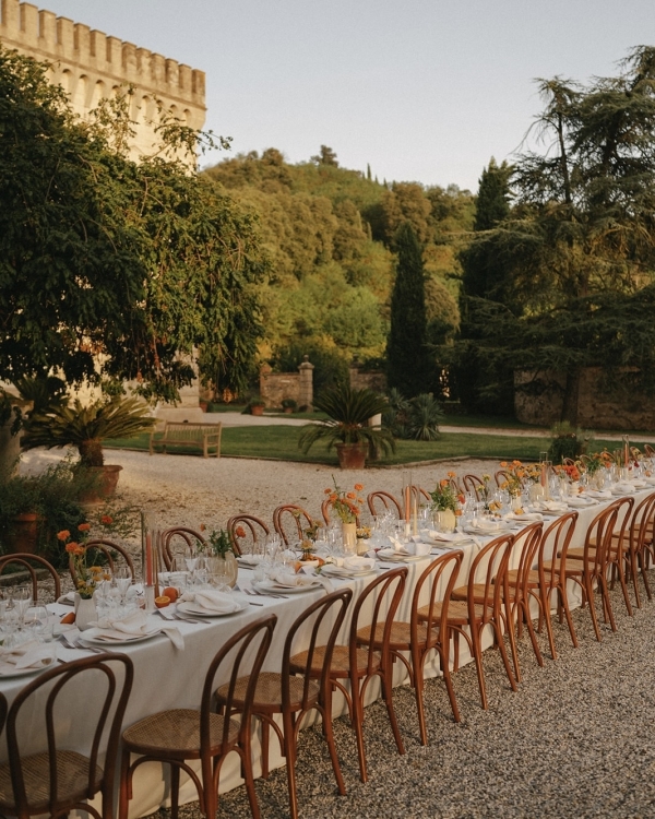 A Golden Wedding at a Storybook Castle Just Outside Venice, Italy