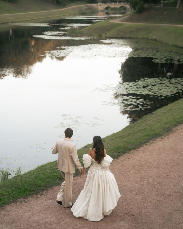 A Pride & Prejudice Inspired Wedding Set in a Romantic 18th-Century Palace Garden