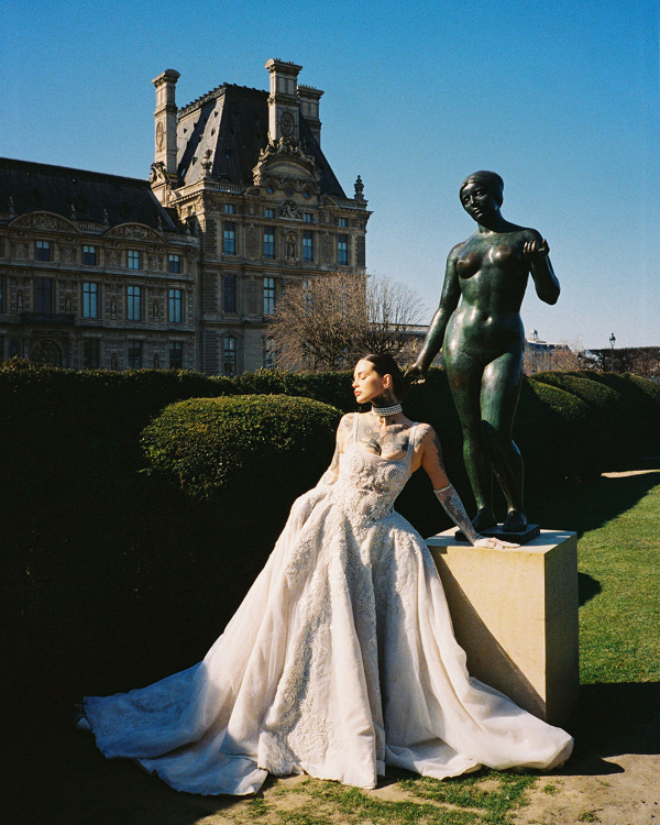 LGBTQIA+ Influencer Couple's Chic Parisian Elopement