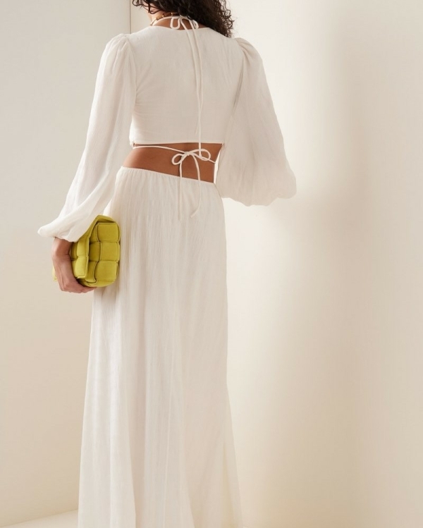 Wedding Dress With Side Cutouts