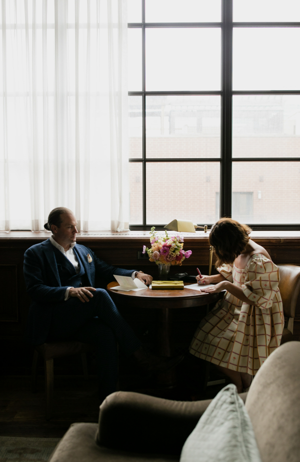 Real Wedding in Chicago: Vintage, Disco and Just the Inner Circle Guest List