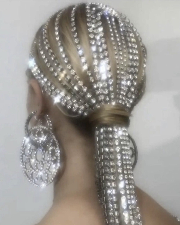 Hair accessories with rhinestones | Examples