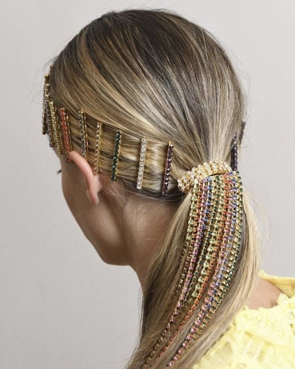 Hair accessories with rhinestones | Examples