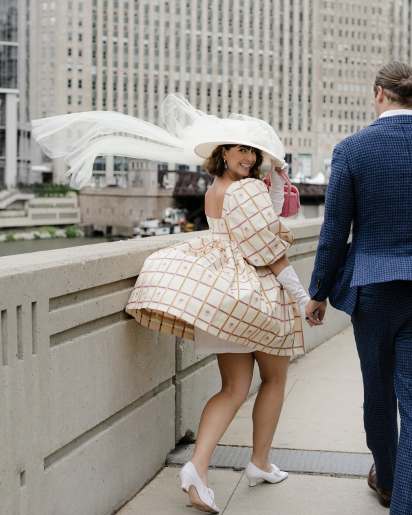 Real Wedding in Chicago: Vintage, Disco and Just the Inner Circle Guest List