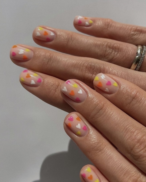 Colorful Manicure for a Wedding | Bridal Colorful Manicure