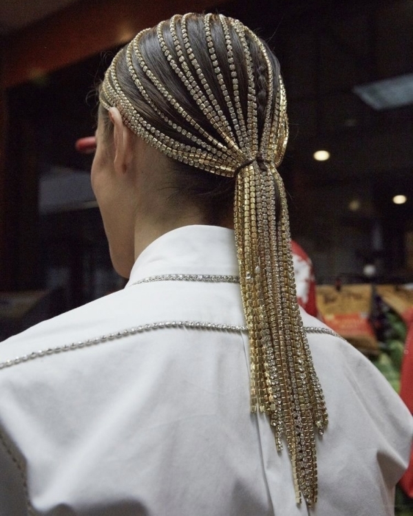 Hair accessories with rhinestones | Examples