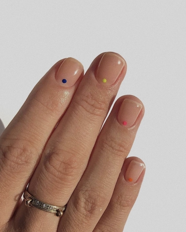 Colorful Manicure for a Wedding | Bridal Colorful Manicure