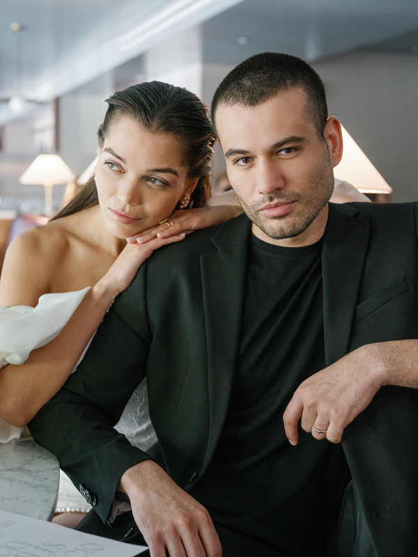 Stylish Indoor Wedding Ceremony