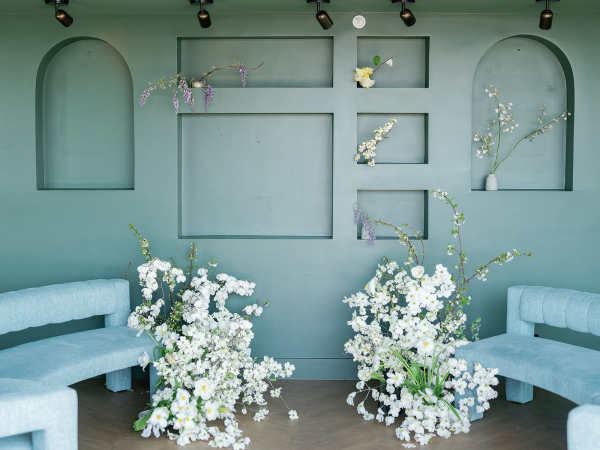 Stylish Indoor Wedding Ceremony