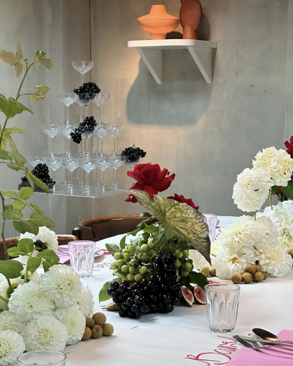 Fruits and Berries for a Wedding Dinner Decor | Fruit Table Centerpiece | Wedding Decoration