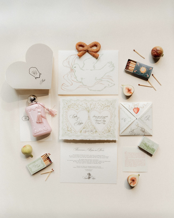 Romance in Puerto Rico | Bridal Inspiration with Bread Set Design, Bows and Handmade Stationary