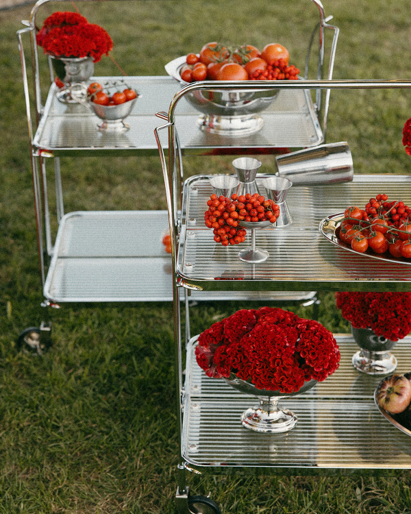 A Bold Cherry Red Wedding Amongst a Spanish Garden Villa