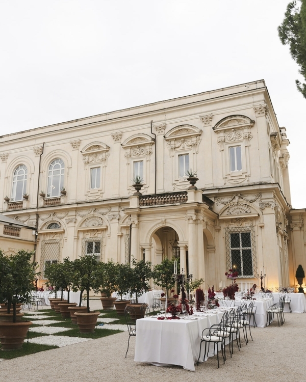 An Elegant & Dreamy Italian Wedding in a Historic Roman Villa
