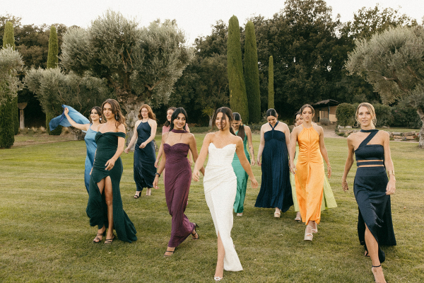 A Bold Cherry Red Wedding Amongst a Spanish Garden Villa