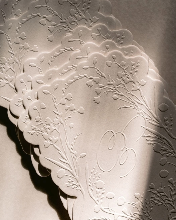 32 Blind Embossed Stationery Ideas for Weddings and Beyond