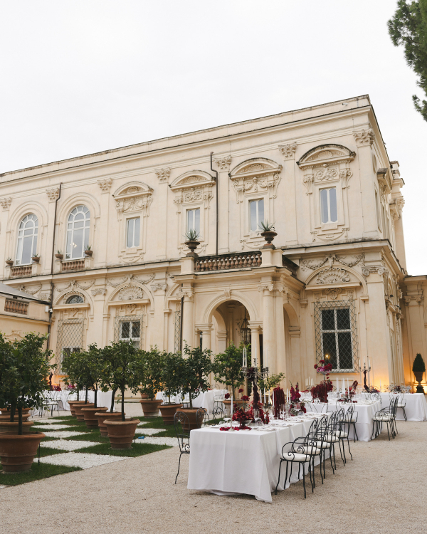 An Elegant & Dreamy Italian Wedding in a Historic Roman Villa