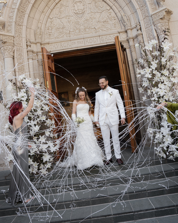 An Artful & Stylish Wedding with a Touch of Grunge