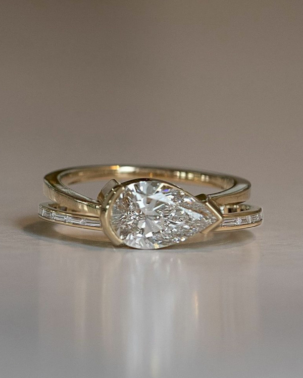 East-West Engagement Rings