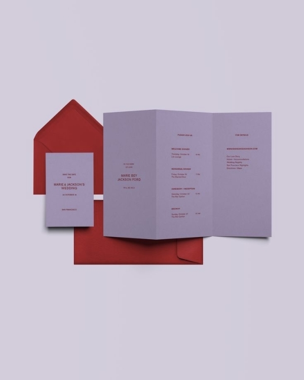 Minimalist Wedding Invitations Inspiration | Ideas for Your Minimalist Bridal Invitations