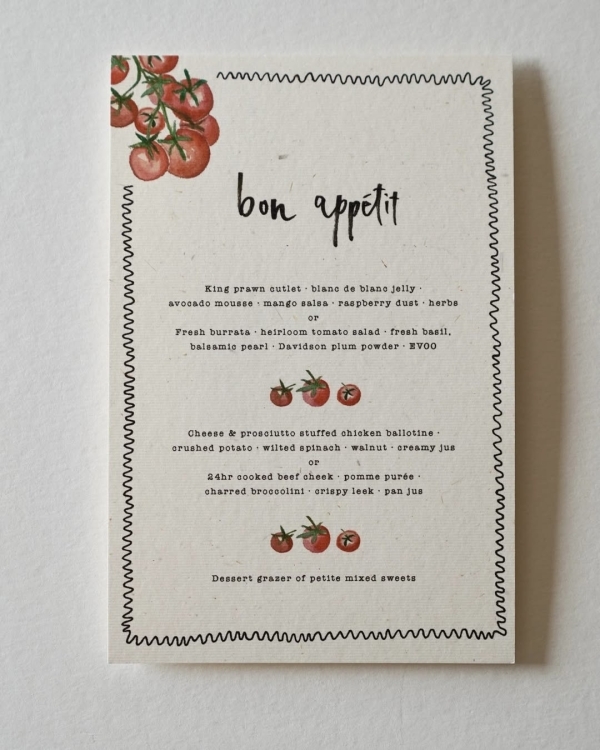 30 Fresh & Stylish Wedding Menu Designs Perfect for Summer