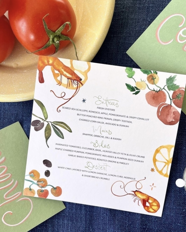 30 Fresh & Stylish Wedding Menu Designs Perfect for Summer