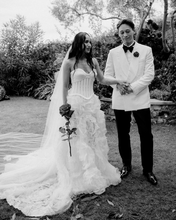 A High Fashion Wedding Laced with Red Roses on the Amalfi Coast, Italy