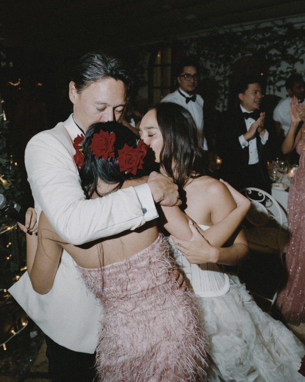A High Fashion Wedding Laced with Red Roses on the Amalfi Coast, Italy
