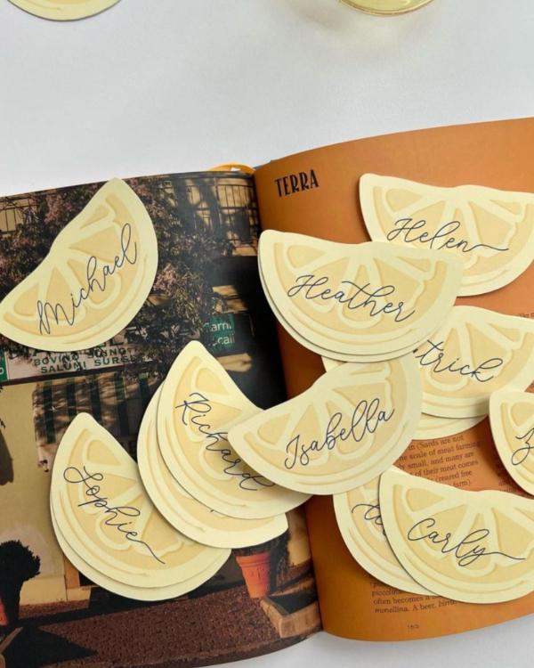 30 Creative Place Card Ideas for Summer Weddings & Events