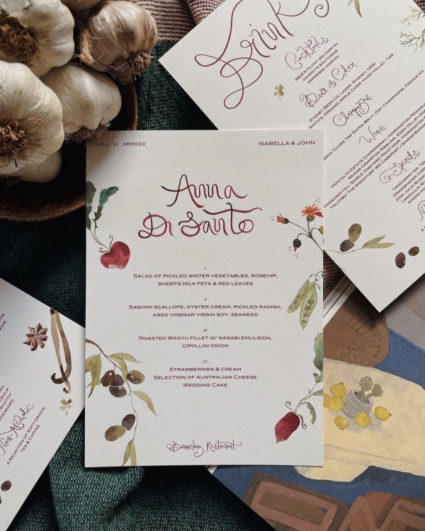 30 Fresh & Stylish Wedding Menu Designs Perfect for Summer