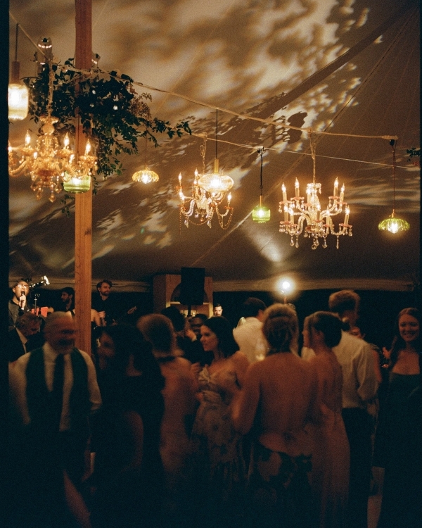 A Colorful & Relaxed Vintage Celebration in The Berkshires