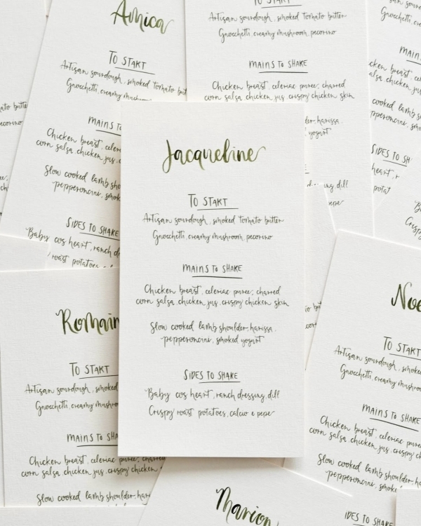 30 Fresh & Stylish Wedding Menu Designs Perfect for Summer