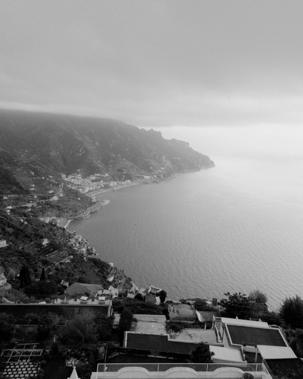 A High Fashion Wedding Laced with Red Roses on the Amalfi Coast, Italy