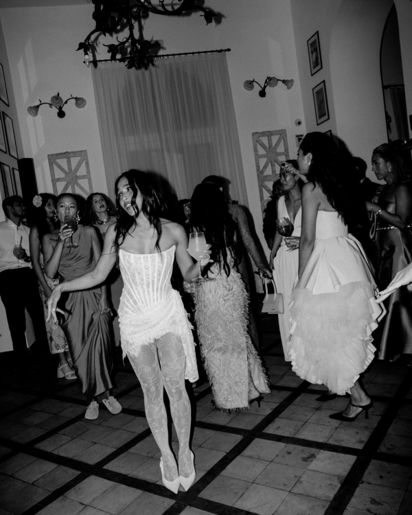 A High Fashion Wedding Laced with Red Roses on the Amalfi Coast, Italy