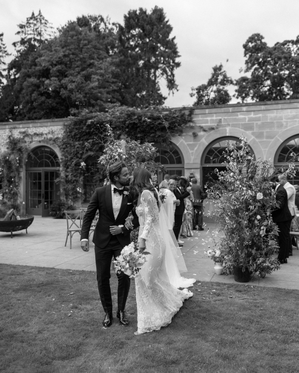 Real Wedding in Walled Garden in England