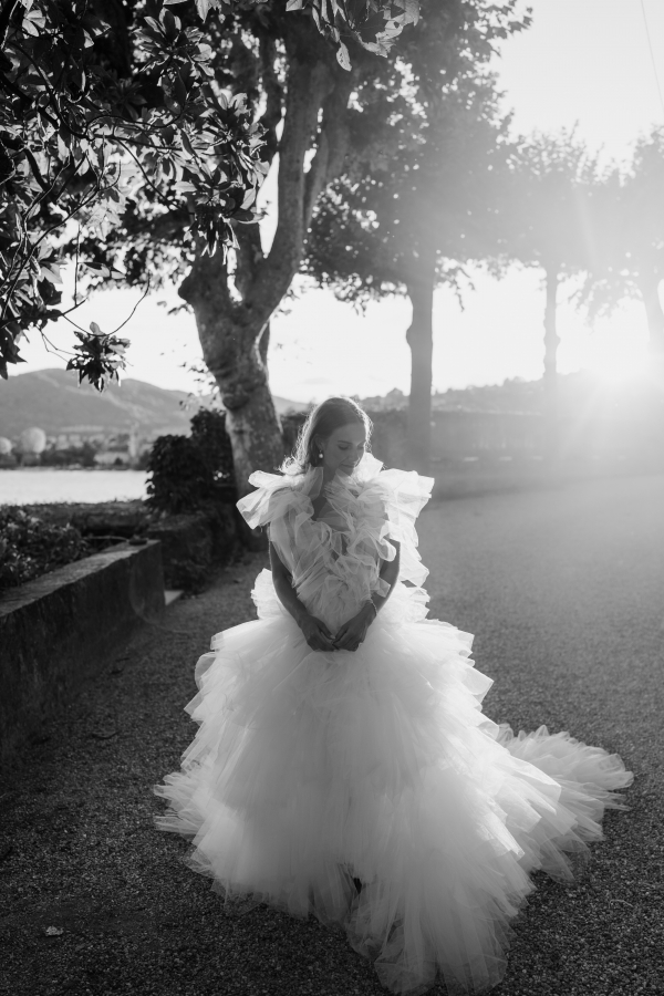 Real Wedding in Walled Garden in England