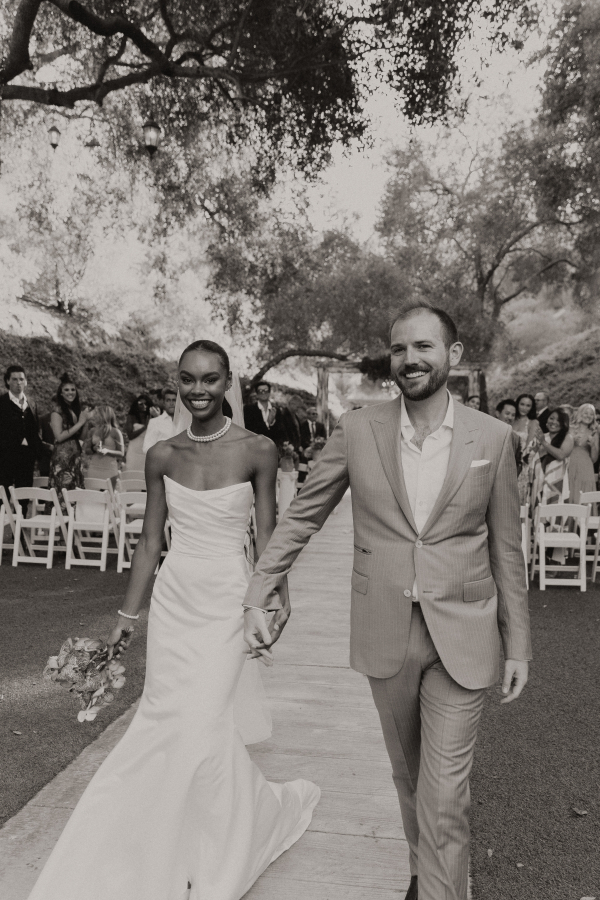 Intimate garden wedding in Southern California