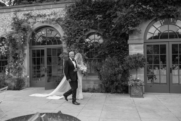 Real Wedding in Walled Garden in England