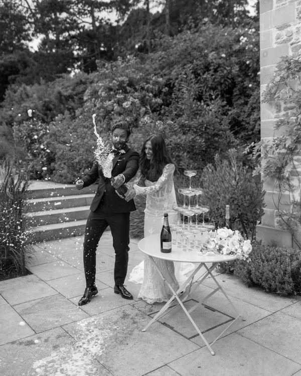 Real Wedding in Walled Garden in England